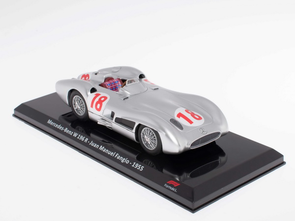 Модель 1:24 MERCEDES-BENZ W196 R #18 Juan Manuel Fangio Чемпион мира 1955